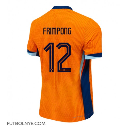 Camiseta Países Bajos Jeremie Frimpong #12 Primera Equipación Eurocopa 2024 manga corta